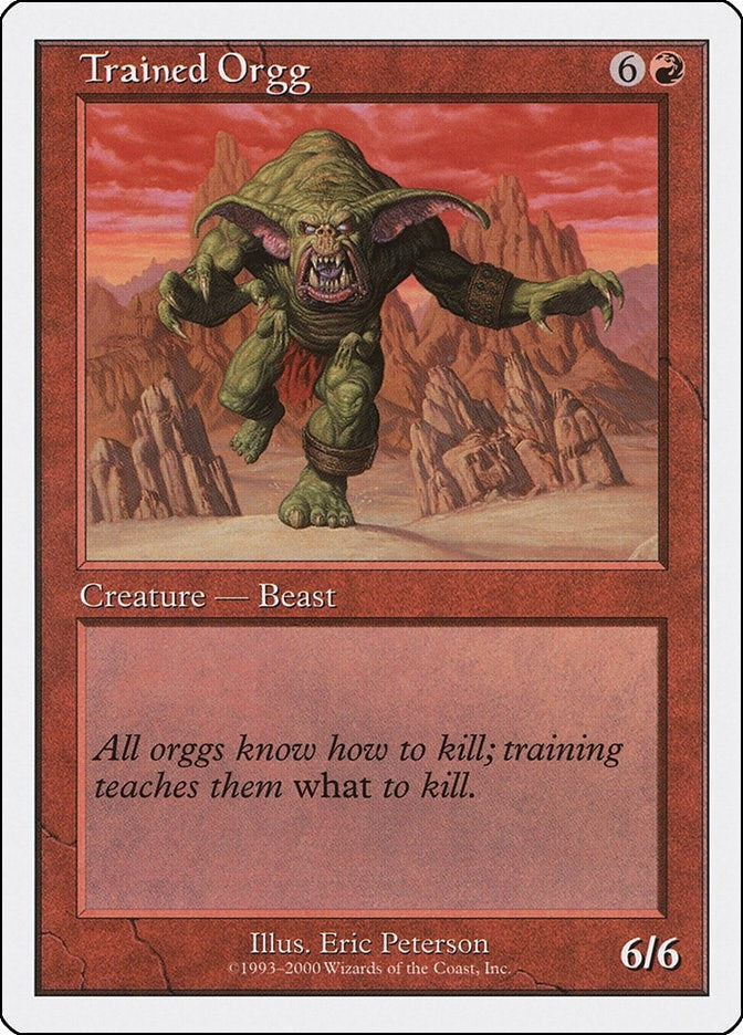 Image for Trained Orgg - Magic: The Gathering