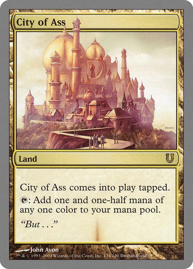 Image for City of Ass (134) - Magic: The Gathering