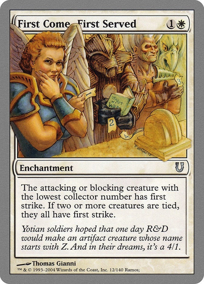 Image for First Come, First Served (12) - Magic: The Gathering