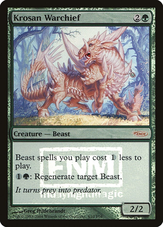 Image for Krosan Warchief (4) - Magic: The Gathering