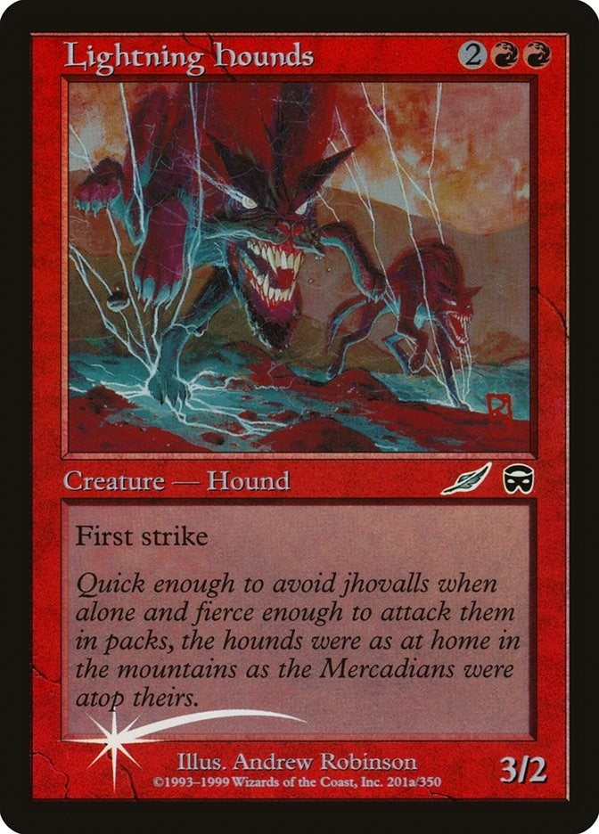 Image for Lightning Hounds (201a) - Magic: The Gathering