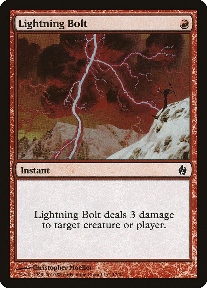 Image for Lightning Bolt (17) - Magic: The Gathering