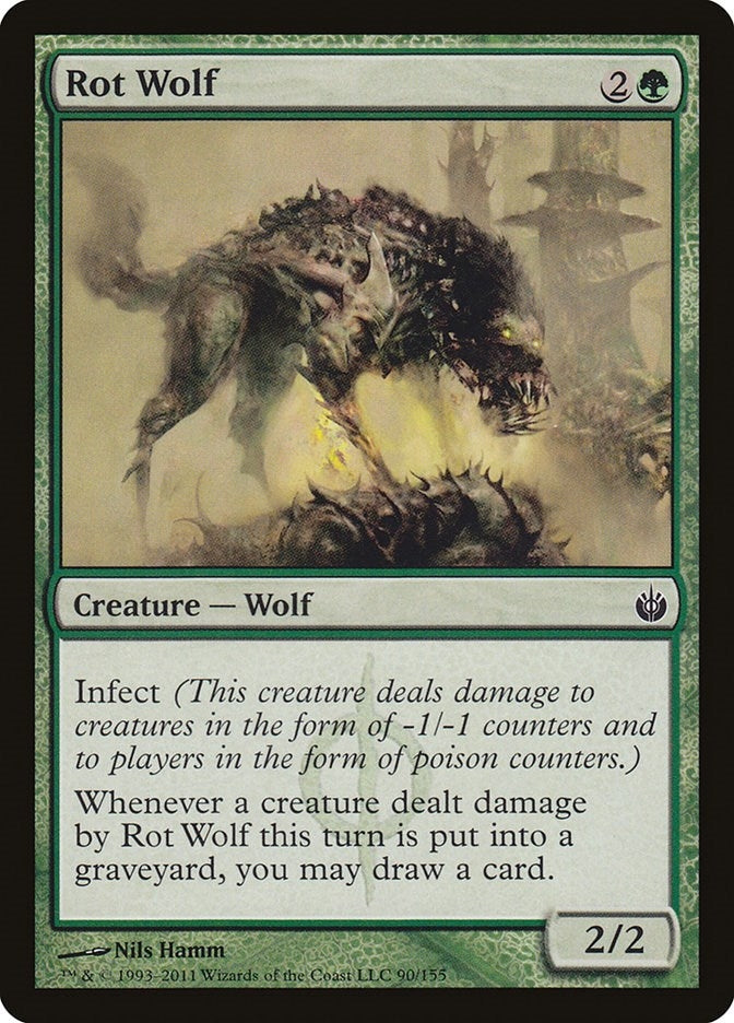 Image for Rot Wolf (90) - Magic: The Gathering