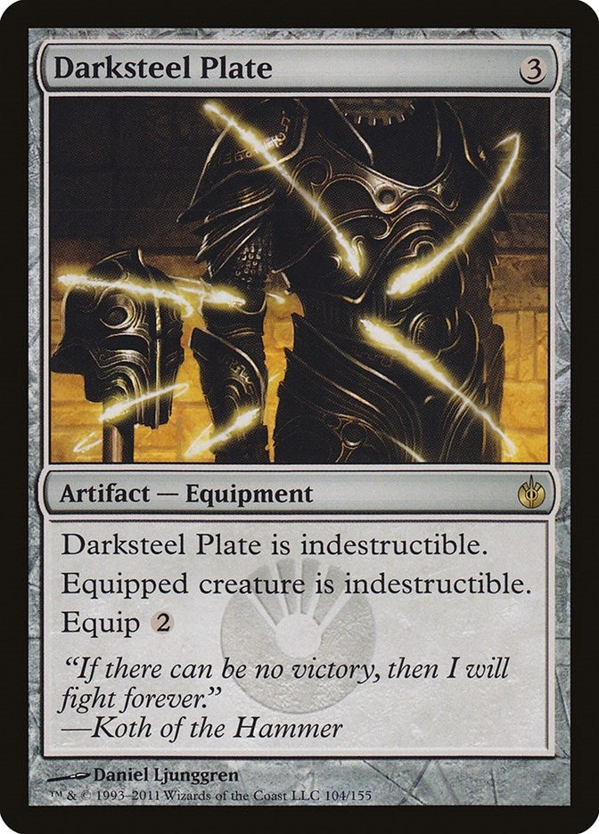 Image for Darksteel Plate (104) - Magic: The Gathering