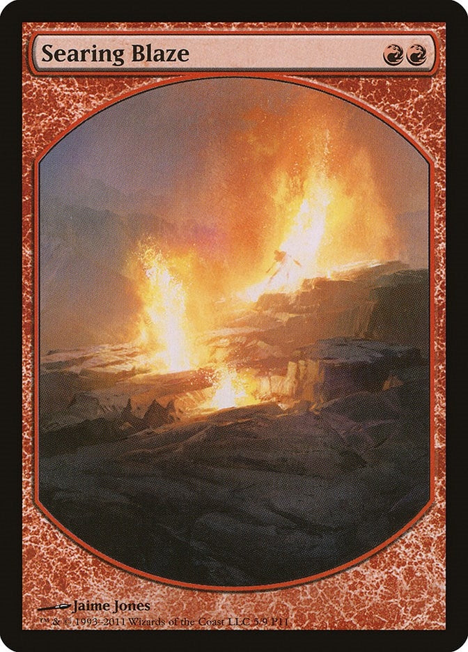 Image for Searing Blaze (5) - Magic: The Gathering