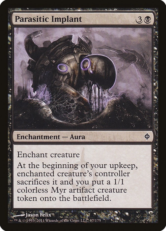 Image for Parasitic Implant (67) (NPH) - Magic: The Gathering