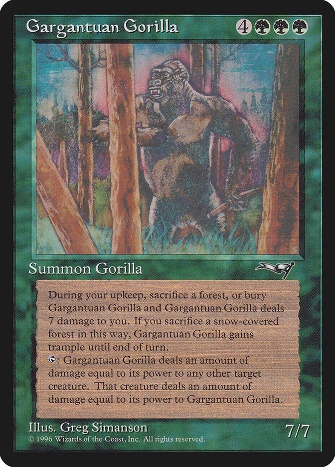 Image for Gargantuan Gorilla (72) - Magic: The Gathering