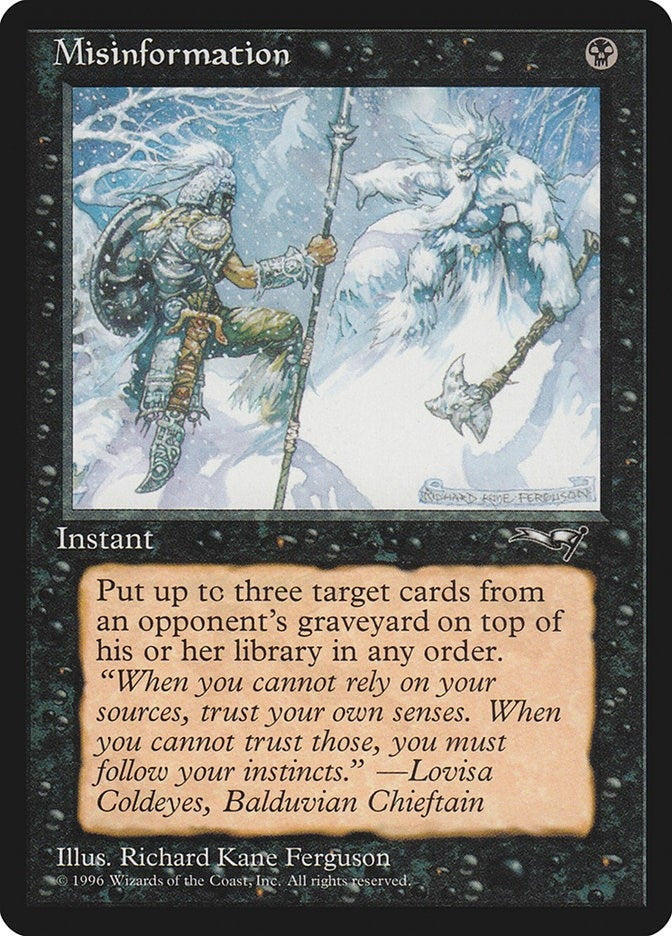 Image for Misinformation - Magic: The Gathering