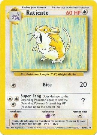 Image for Raticate (040/102) (BS) - Pokemon