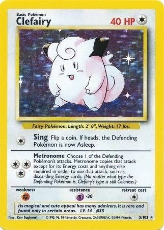 Image for Clefairy (005/102) (BS) - Pokemon