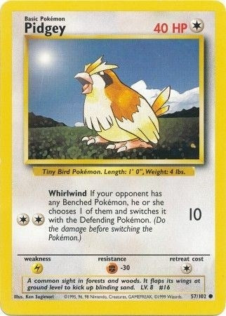 Image for Pidgey (057/102) (BS) - Pokemon