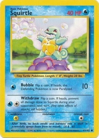 Image for Squirtle (063/102) (BS) - Pokemon