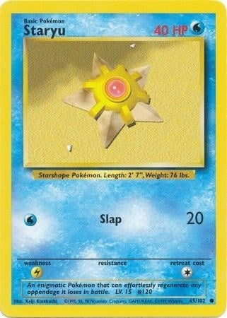 Image for Staryu (065/102) (BS) - Pokemon