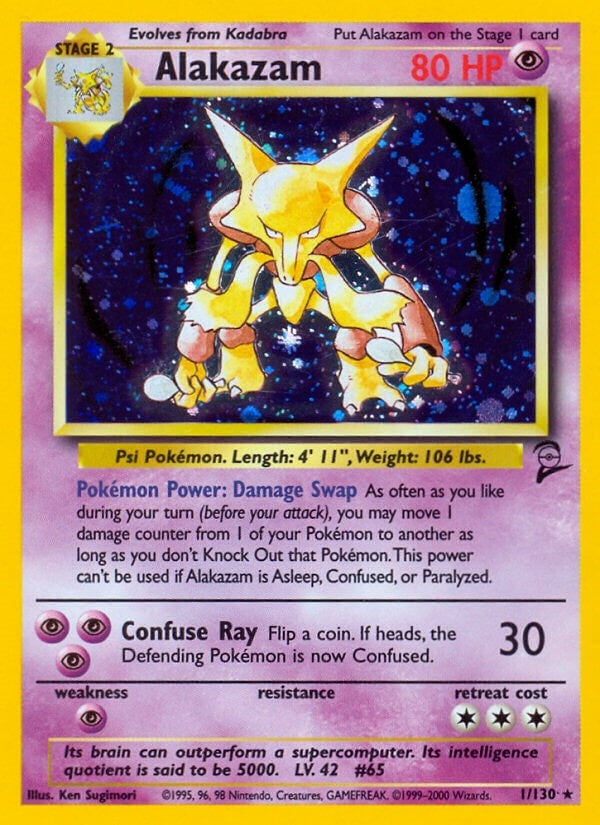 Image for Alakazam (001/130) (BS2) - Pokemon