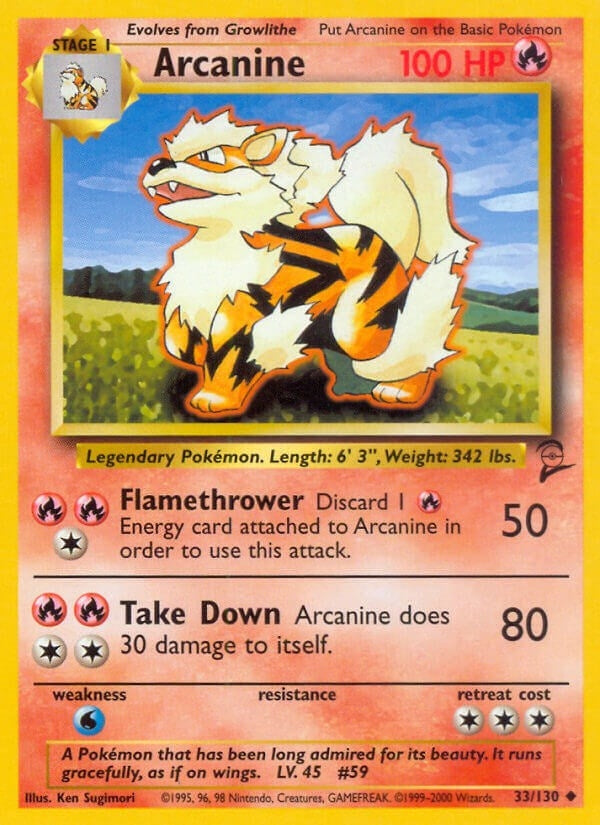 Image for Arcanine (033/130) (BS2) - Pokemon
