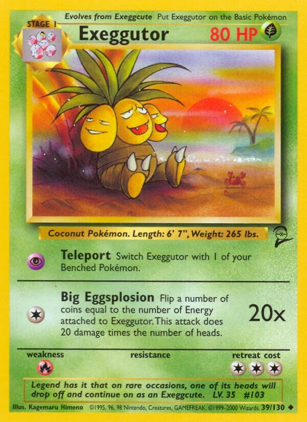 Image for Exeggutor (039/130) (BS2) - Pokemon