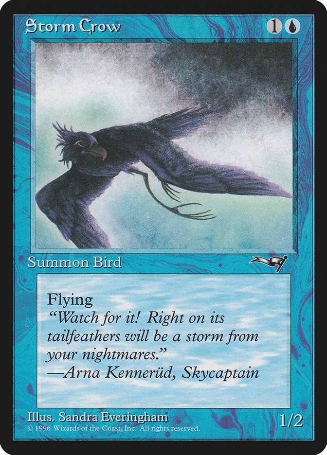 Image for Storm Crow (Flying Left) (55) - Magic: The Gathering