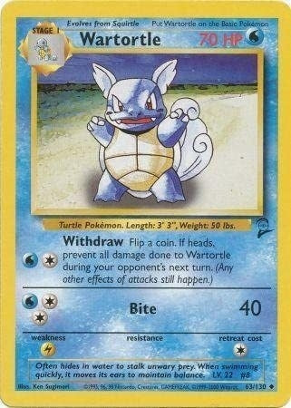 Image for Wartortle (063/130) (BS2) - Pokemon