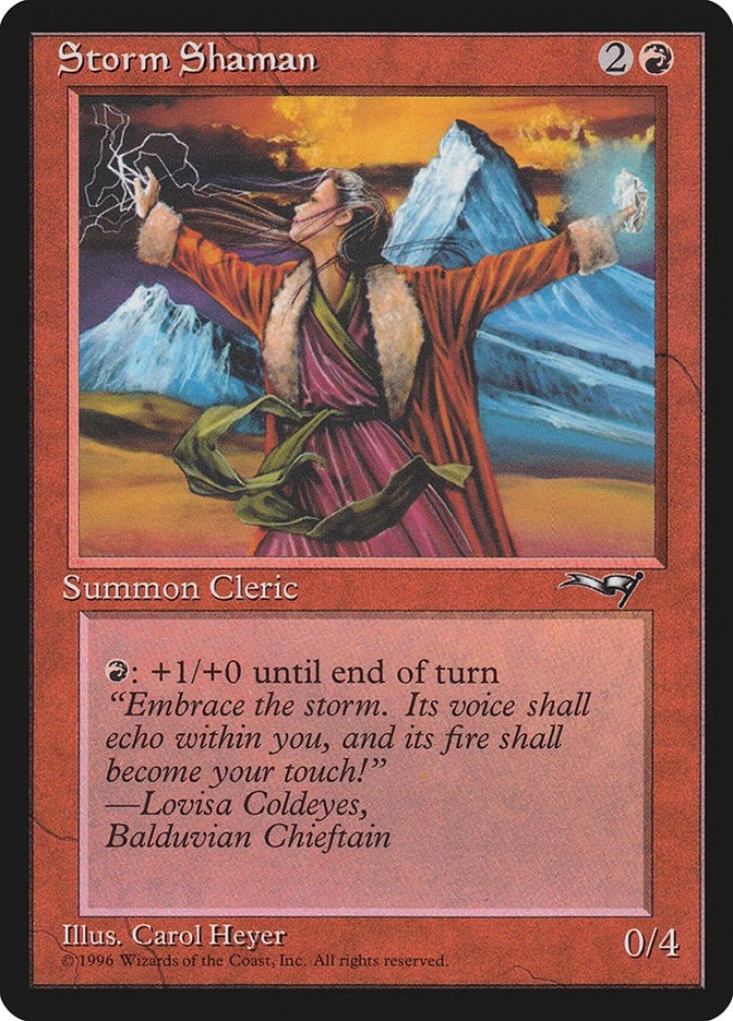 Image for Storm Shaman (Female) (119) - Magic: The Gathering