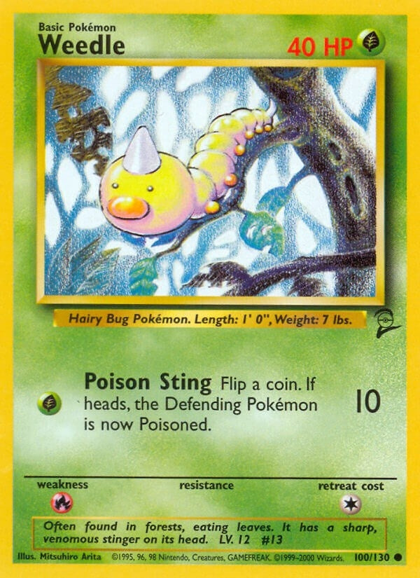 Image for Weedle (100/130) (BS2) - Pokemon