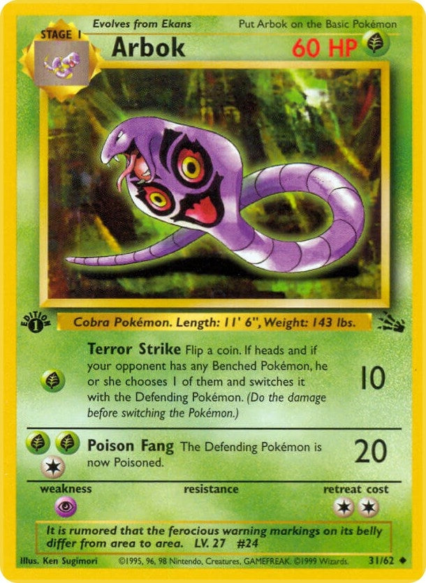 Image for Arbok (31/62) (FO) - Pokemon