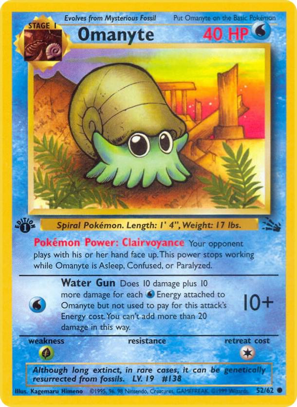 Image for Omanyte (52/62) (FO) - Pokemon