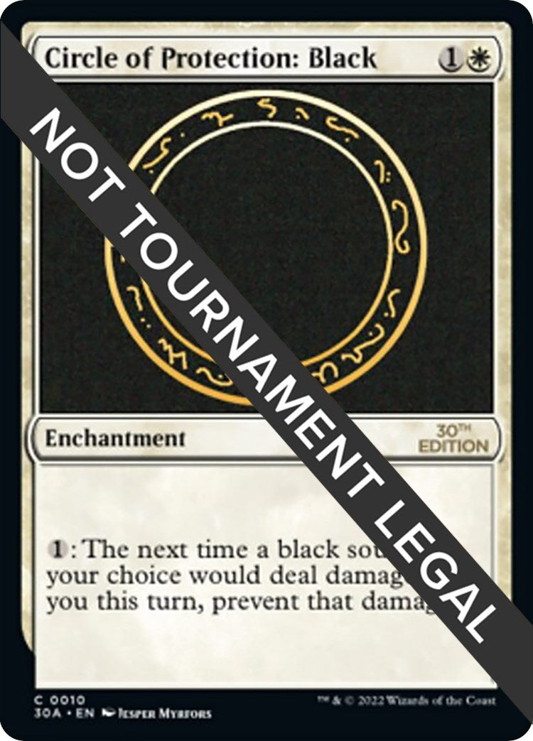 Image for Circle of Protection: Black (10) - Magic: The Gathering