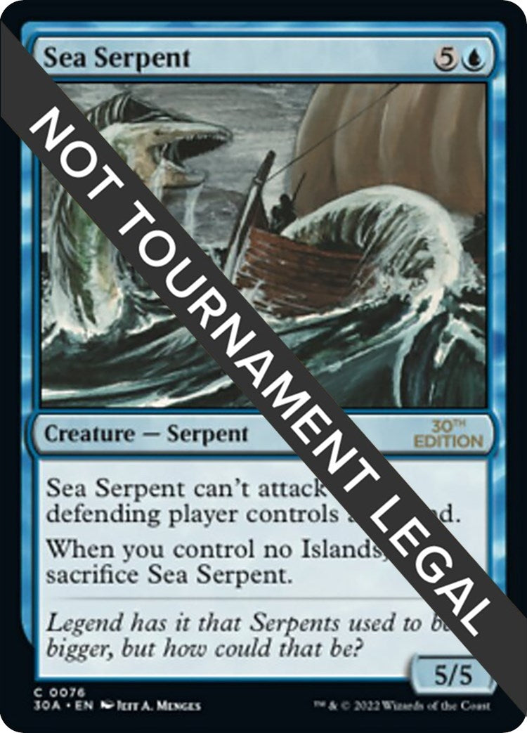 Image for Sea Serpent (76) - Magic: The Gathering