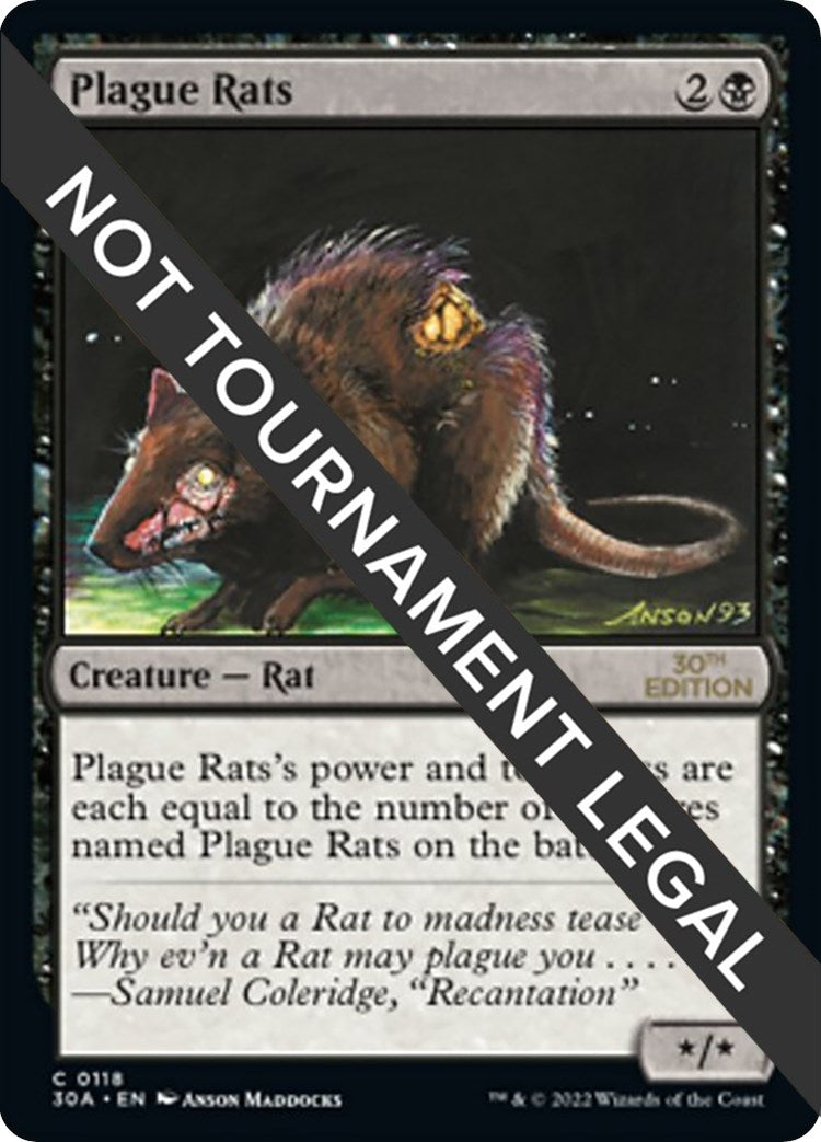 Image for Plague Rats (118) - Magic: The Gathering