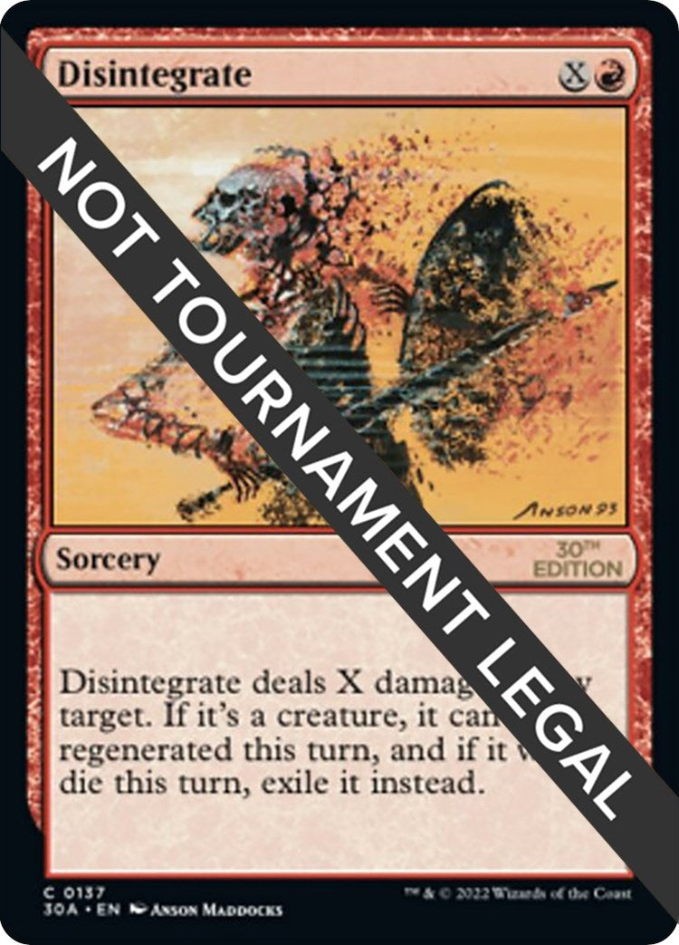 Image for Disintegrate (137) - Magic: The Gathering