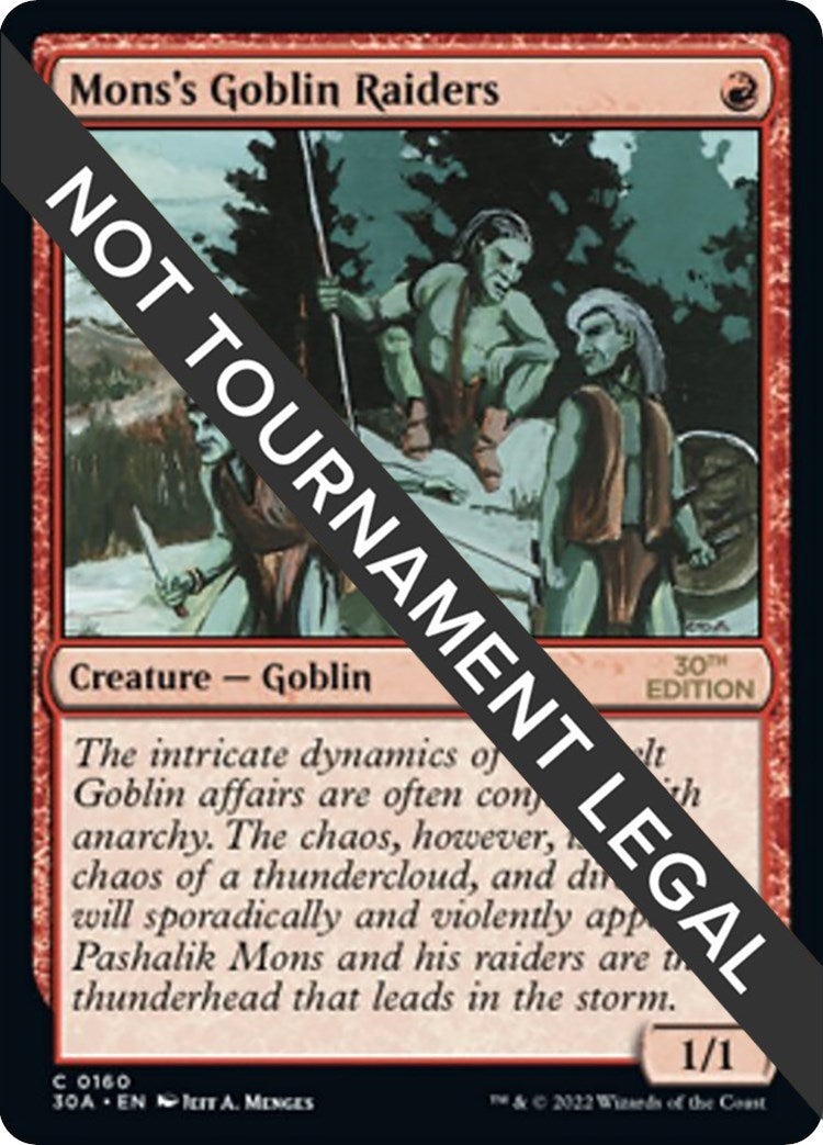 Image for Mons's Goblin Raiders (160) - Magic: The Gathering