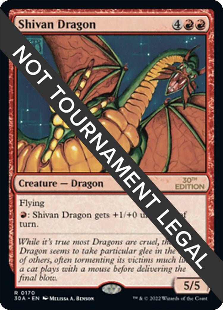 Image for Shivan Dragon (170) - Magic: The Gathering