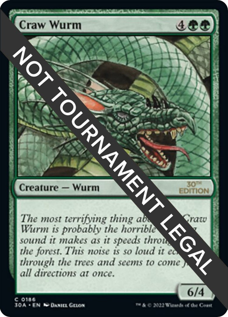 Image for Craw Wurm (186) - Magic: The Gathering
