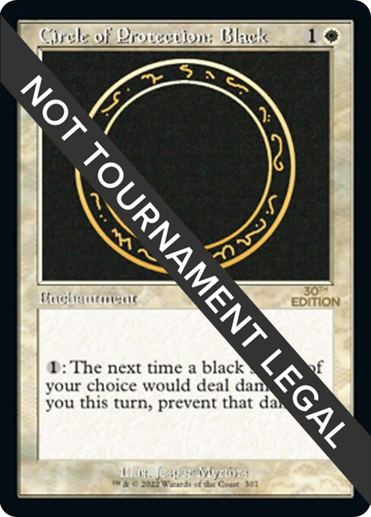 Image for Circle of Protection: Black (Retro Frame) (307) - Magic: The Gathering