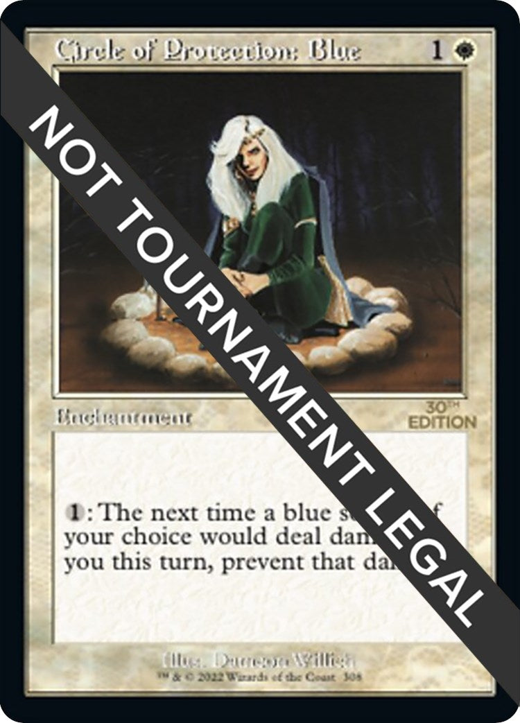 Image for Circle of Protection: Blue (Retro Frame) (308) - Magic: The Gathering