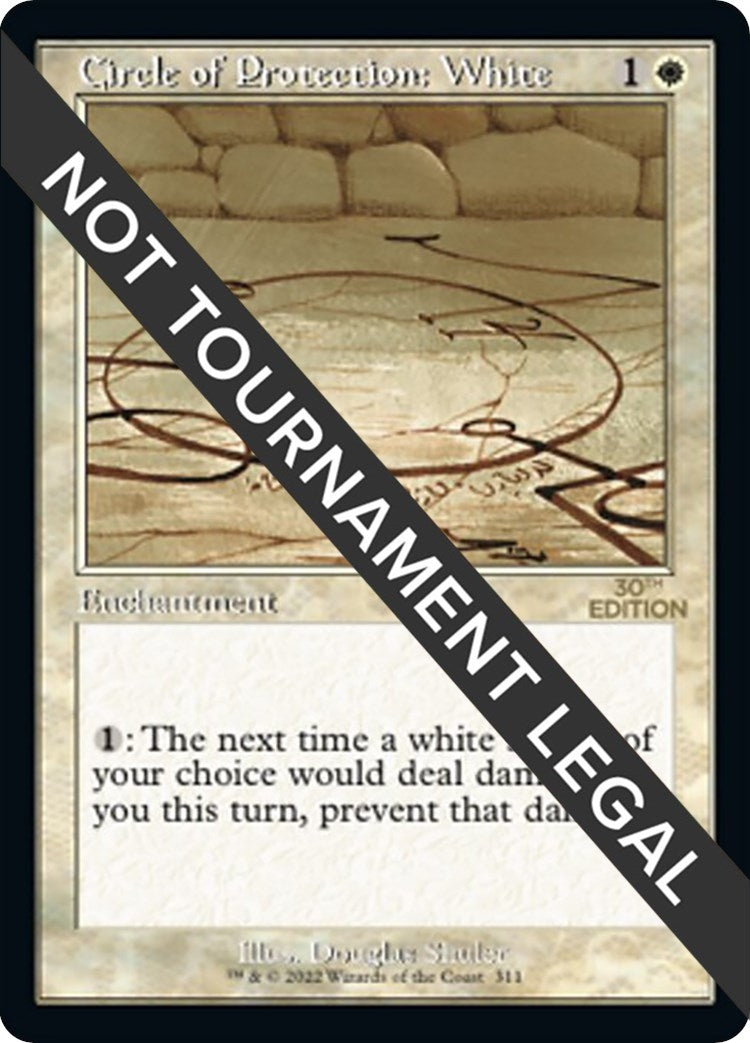 Image for Circle of Protection: White (Retro Frame) (311) - Magic: The Gathering