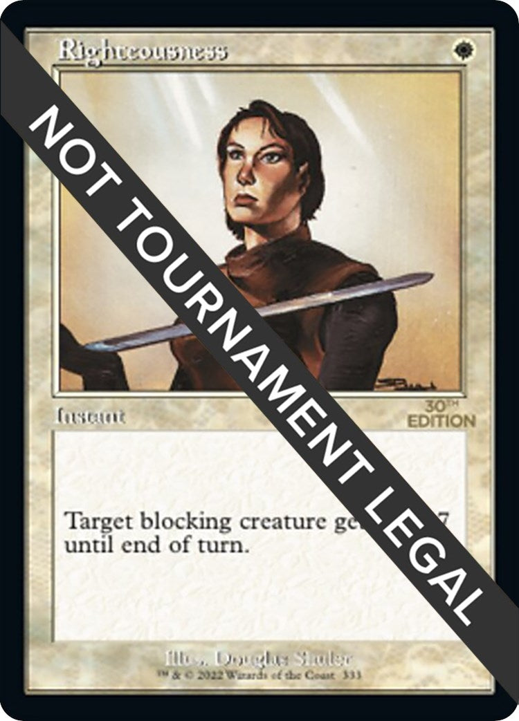 Image for Righteousness (Retro Frame) (333) - Magic: The Gathering