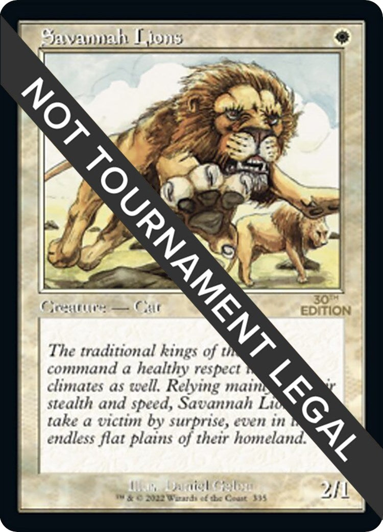Image for Savannah Lions (Retro Frame) (335) - Magic: The Gathering
