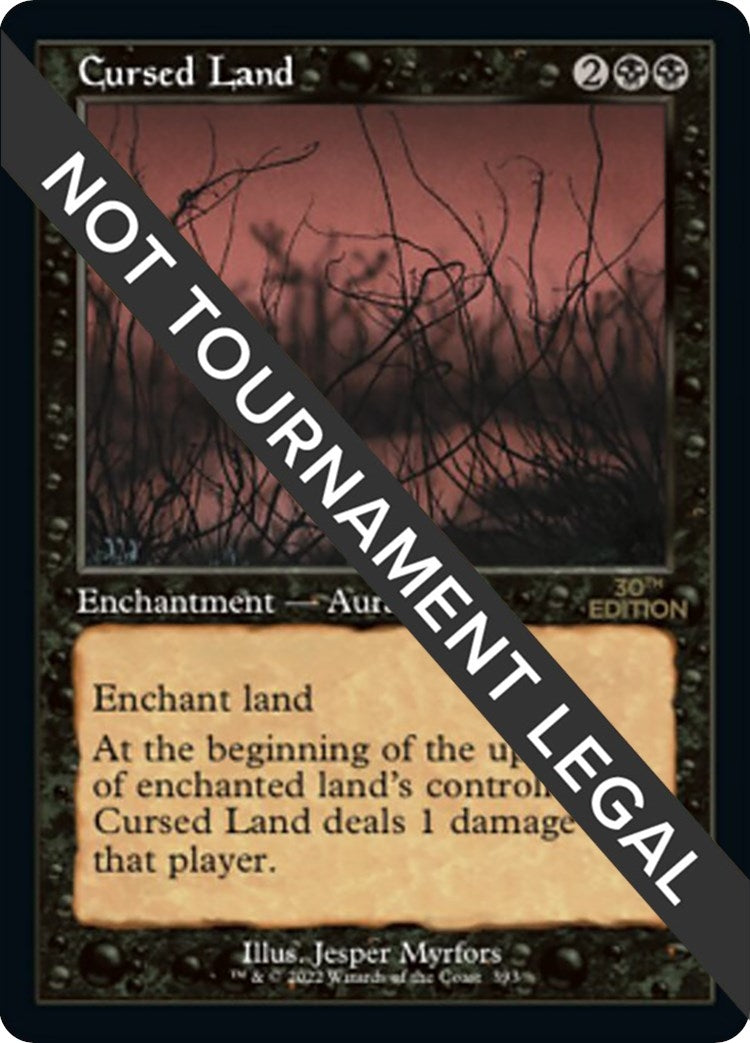 Image for Cursed Land (Retro Frame) (393) - Magic: The Gathering