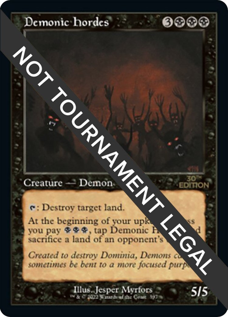 Image for Demonic Hordes (Retro Frame) (397) - Magic: The Gathering