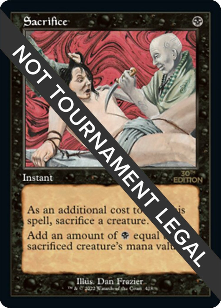 Image for Sacrifice (Retro Frame) (418) - Magic: The Gathering
