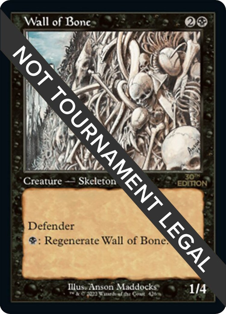 Image for Wall of Bone (Retro Frame) (426) - Magic: The Gathering