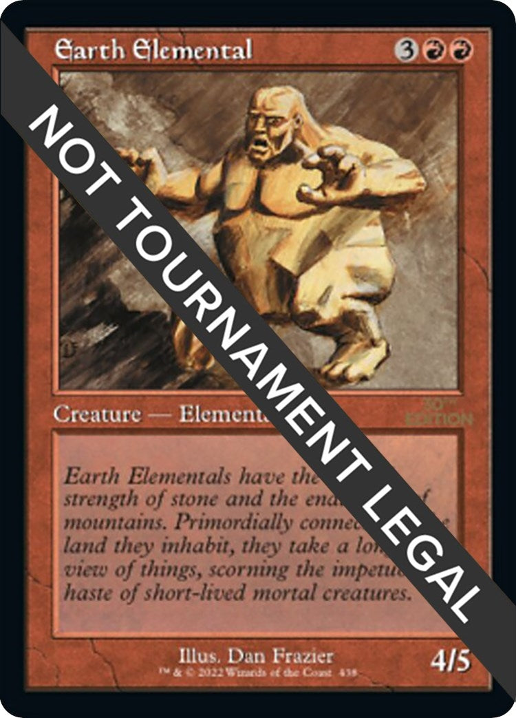 Image for Earth Elemental (Retro Frame) (438) - Magic: The Gathering