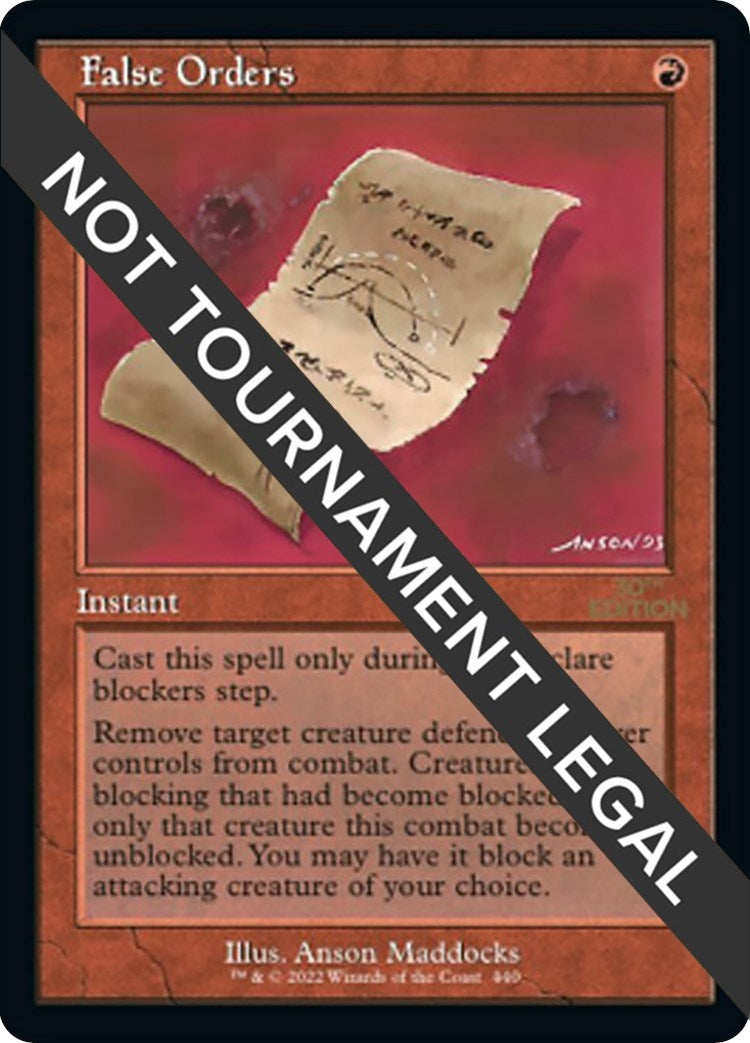 Image for False Orders (Retro Frame) (440) - Magic: The Gathering