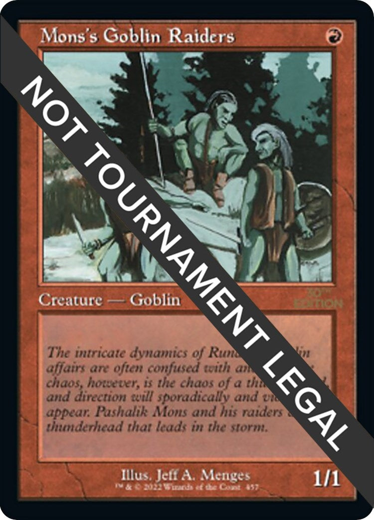 Image for Mons's Goblin Raiders (Retro Frame) (457) - Magic: The Gathering