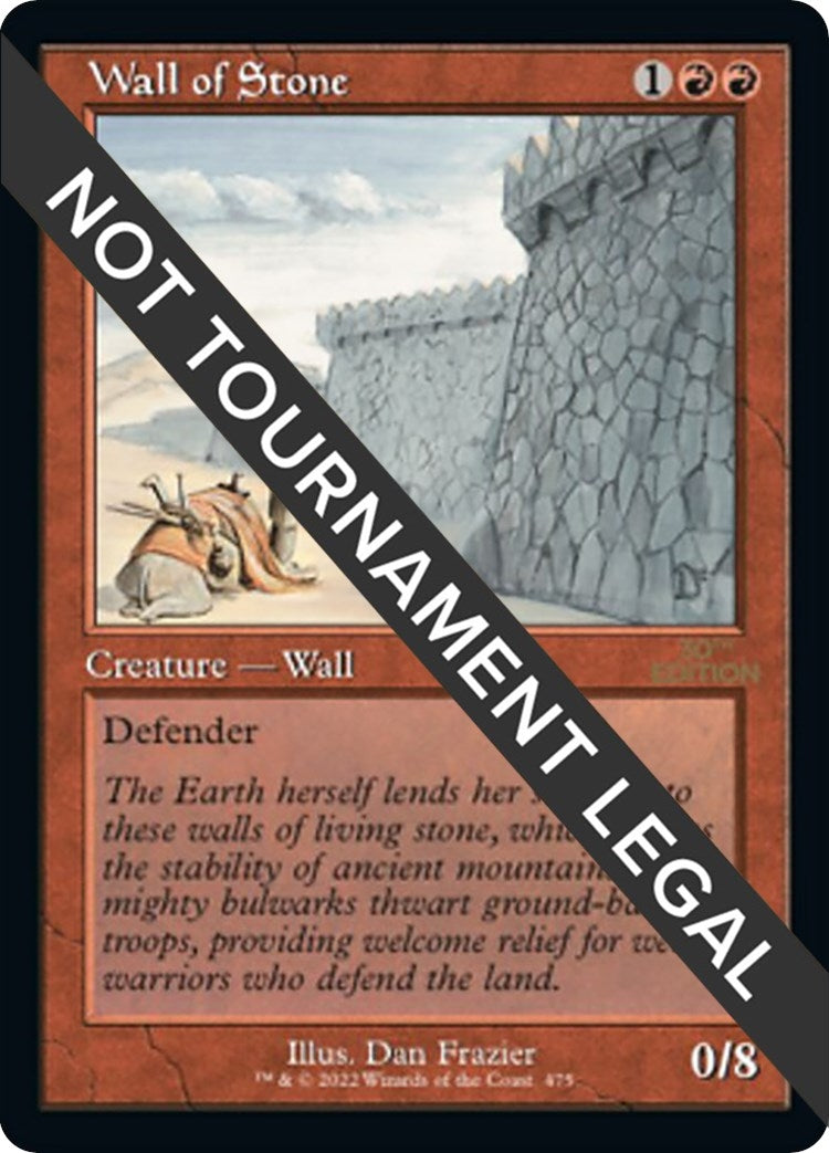 Image for Wall of Stone (Retro Frame) (475) - Magic: The Gathering