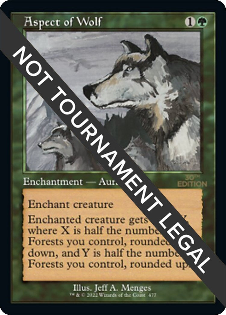 Image for Aspect of Wolf (Retro Frame) (477) - Magic: The Gathering