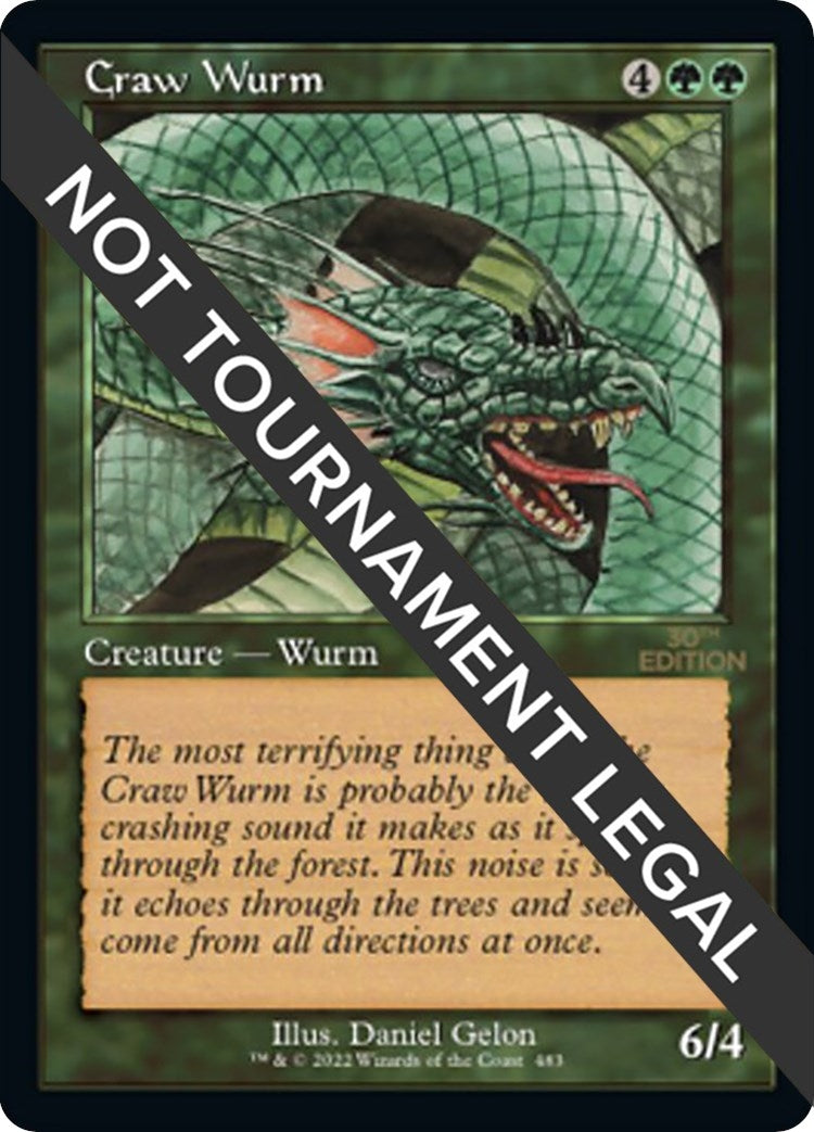 Image for Craw Wurm (Retro Frame) (483) - Magic: The Gathering