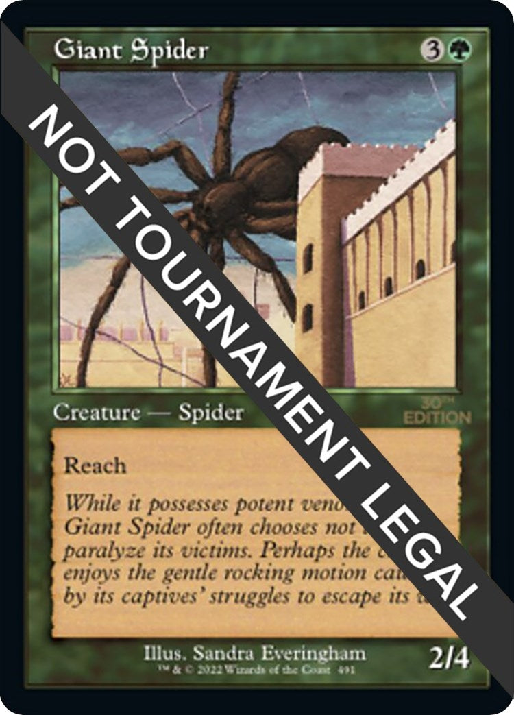 Image for Giant Spider (Retro Frame) (491) - Magic: The Gathering