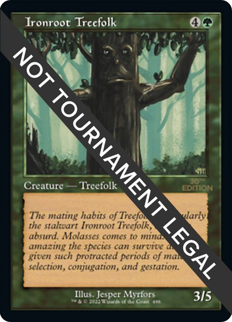 Image for Ironroot Treefolk (Retro Frame) (496) - Magic: The Gathering